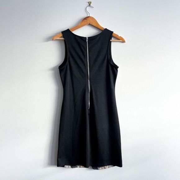 Ruby Rox Dress Black Gold White Sequins Stretch Women's S Back Exposed Zipper - Picture 2 of 10